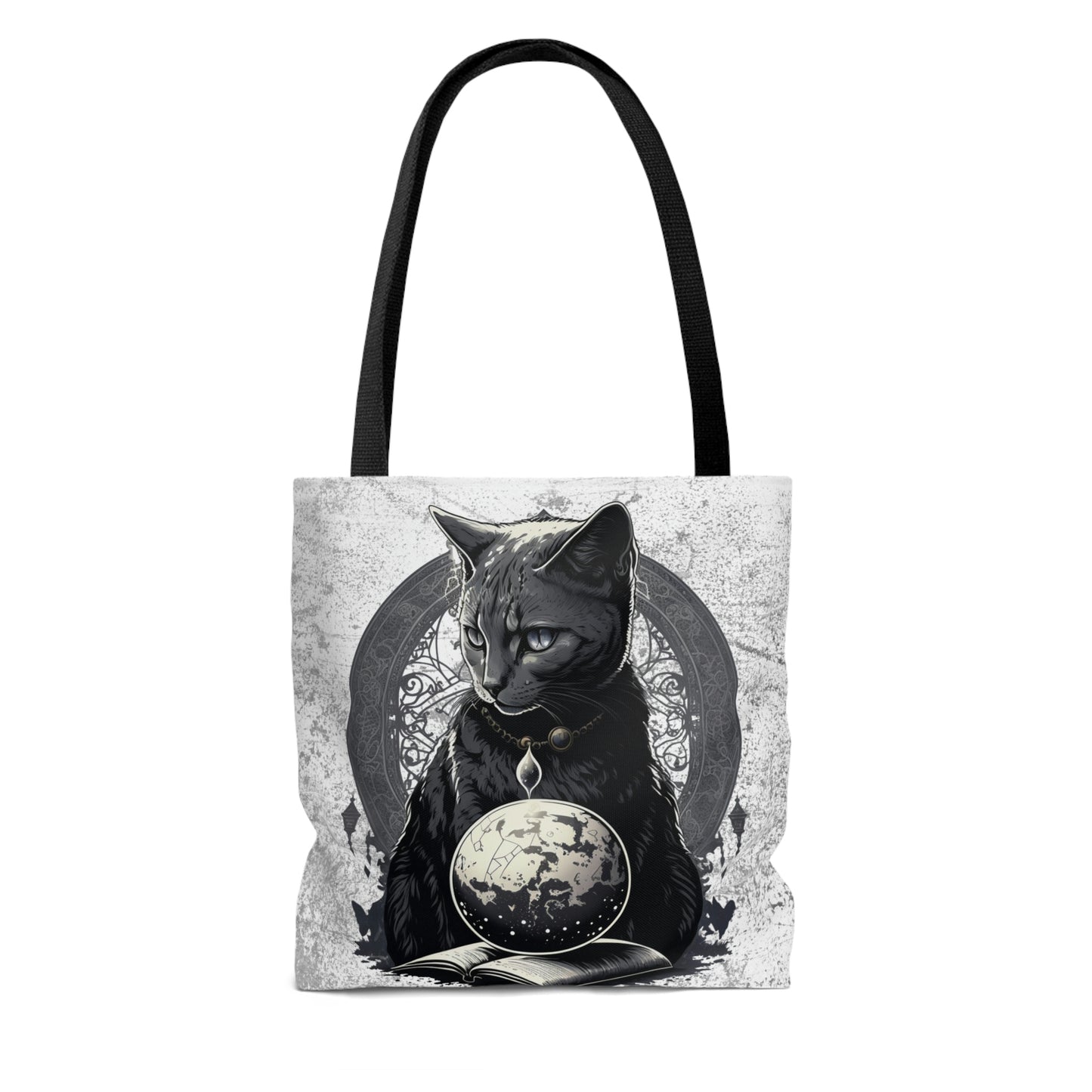 Cosmic Cat Canvas Tote Bag