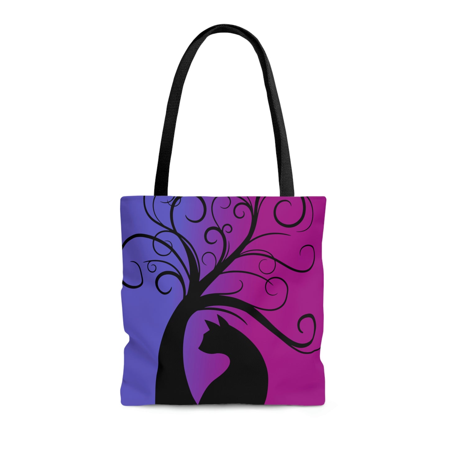 Magical Black Cat Canvas Tote Bag