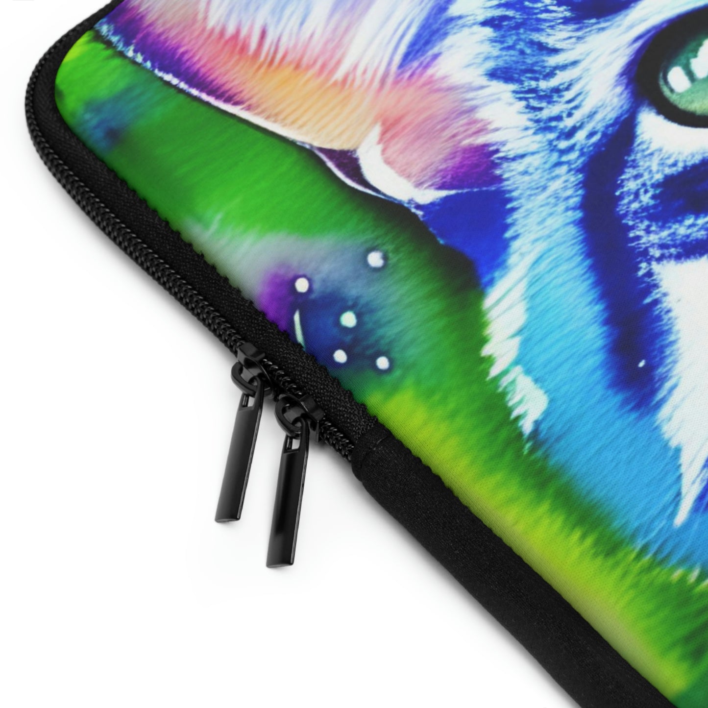 Colorful Cat Graphic Laptop Sleeve