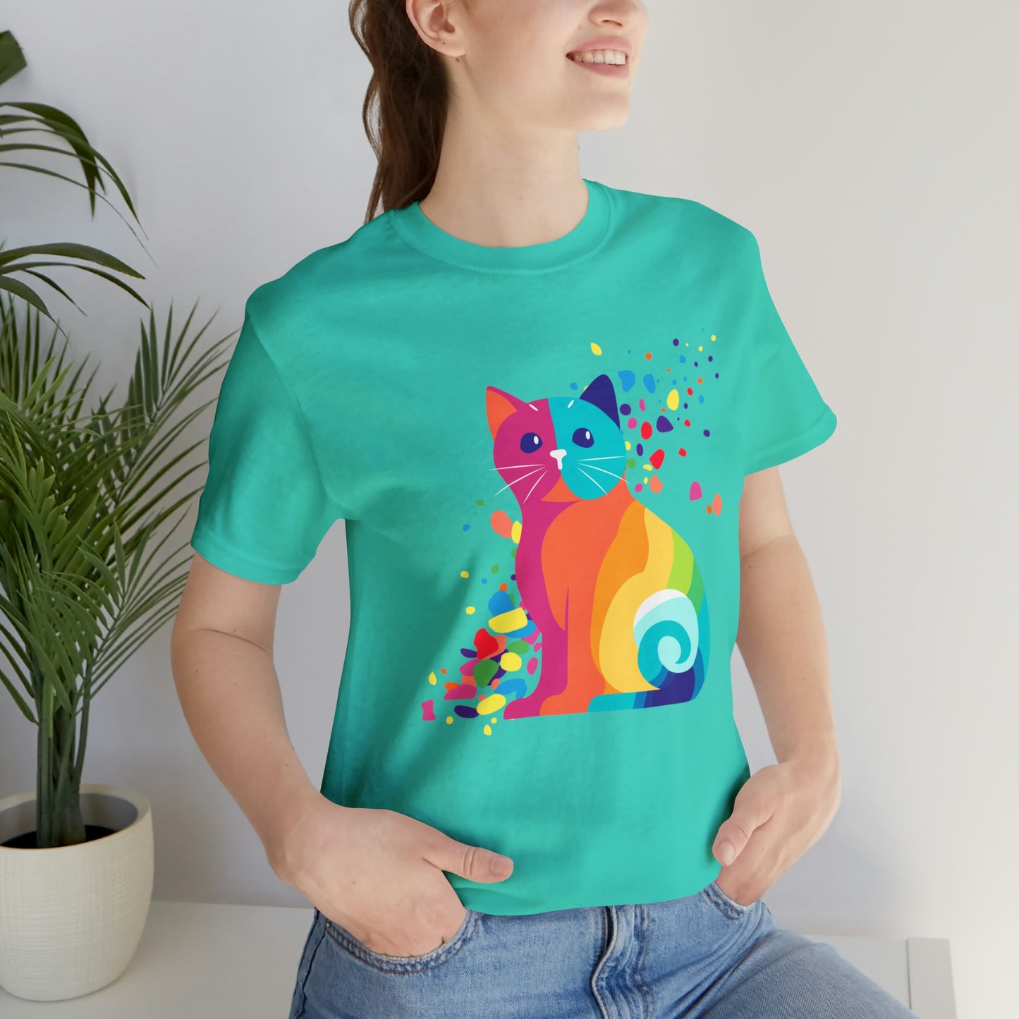 Pride Cat Shirt, Cat LGBTQ t-shirt, colorful cat tee, cute Lgbt shirt, funny kawaii cat shirt, cute rainbow cat shirt, Purride cat shirt