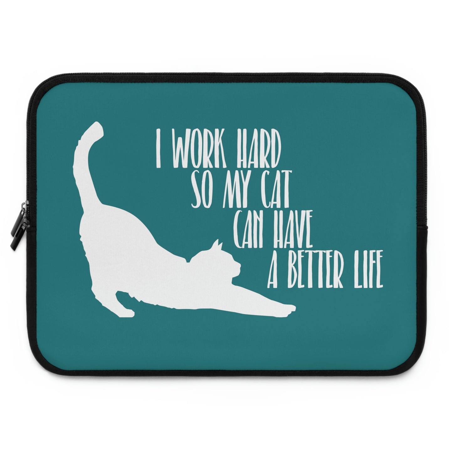 Cat Owner Quote Laptop Sleeve