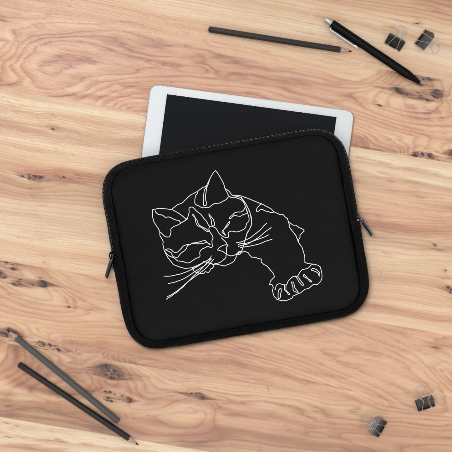 Minimalist Cat Laptop Sleeve