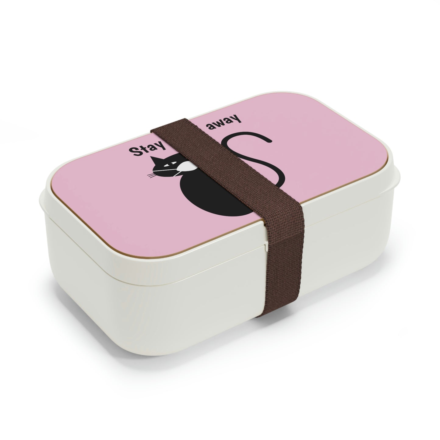 Black cat Stay the F away pink Bento Lunch Box